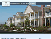 Tablet Screenshot of hillsboro-homes-al.com